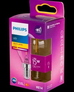 PHILIPS LED-filamentpære 2W E14 P45| Led-Pærer
