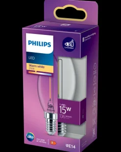 PHILIPS LED-filamentpære 2W E14 B35| Led-Pærer