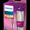 PHILIPS LED-filamentpære 4,3W E14 2-pak| Led-Pærer