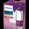 PHILIPS LED-pære 2,2W E14 B35 2-pak| Led-Pærer