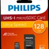 PHILIPS Micro SDXC kort - 128GB med SD adapter| Hukommelseskort