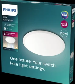 PHILIPS Plafond SceneSwitch 3-trin Ø38cm 20W - hvid| Loftslamper Og -Pendler