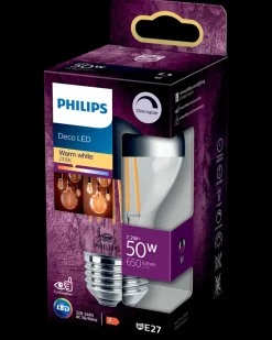 PHILIPS Spejlkrone 7,2W E27 dæmpbar| Led-Pærer