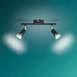 PHILIPS Spotlampe Limbali GU10 2 spot - sort| Loftslamper Og -Pendler