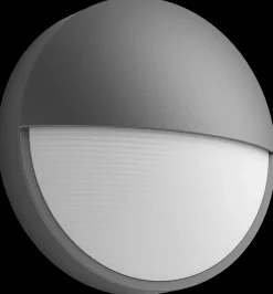 PHILIPS Væglampe Capricorn Ø21,4cm 6W - Grå| Udendørs Væglamper