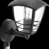 PHILIPS Væglampe Creek up med sensor E27 - sort| Udendørs Væglamper