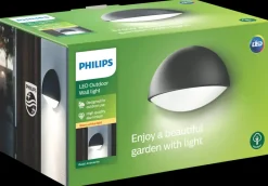PHILIPS Væglampe Dust - antracitgrå| Udendørs Væglamper
