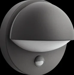 PHILIPS Væglampe med sensor June E27 - antracitgrå| Udendørs Væglamper