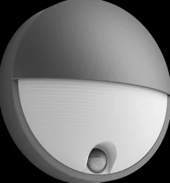 PHILIPS Væglampe med sensor Capricorn Ø21,4cm 6W - Grå| Udendørs Væglamper