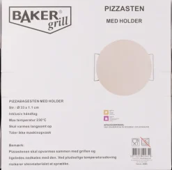 BAKERgrill Pizzabagesten med holder Ø33 cm| Reserve- Og Løsdele|Grilltilbehør
