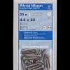 Arvid Nilsson Pladeskrue A4 4,2 x 25 mm 20-pak| Skruer