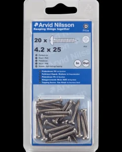 Arvid Nilsson Pladeskrue A4 4,2 x 25 mm 20-pak| Skruer