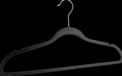 SJÖBO Plastbøjler sort 5-pak| Garderobe Og Opbevaring