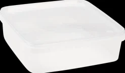 Plastbøtte med låg 1,5 l Firkantet| Øvrige Køkkenartikler