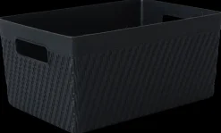 Plastikkurv medium - sort| Opbevaringsbokse Og -Kasser