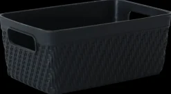 Plastikkurv mini - sort| Opbevaringsbokse Og -Kasser