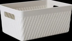 Plastikkurv small - lysegrå| Opbevaringsbokse Og -Kasser