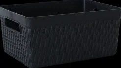 Plastikkurv small - sort| Opbevaringsbokse Og -Kasser