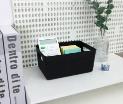 Plastikkurv small - sort| Opbevaringsbokse Og -Kasser