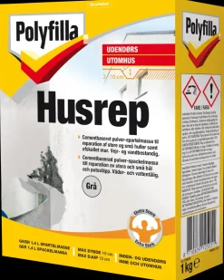 Polyfilla Udendørs husreparation - 1 kg| Spartelmasse Og Reparation