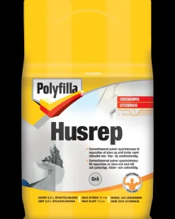 Polyfilla Udendørs husreparation - 2,5 kg| Spartelmasse Og Reparation