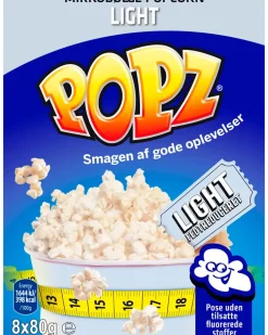 POPZ Popcorn 8 poser - assorterede varianter| Chips Og Snacks