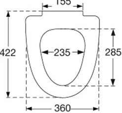 Pressalit Ifö Cera Toiletsæde - hvid| Toiletsæder