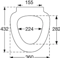 Pressalit Ifö Sign Toiletsæde - hvid| Toiletsæder