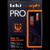 Leki Denmark PRO USB til Lightning Kabel - 2 meter sort| Mobiltilbehør