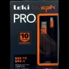 Leki Denmark PRO USB til USB-C Kabel - 2 meter sort| Mobiltilbehør