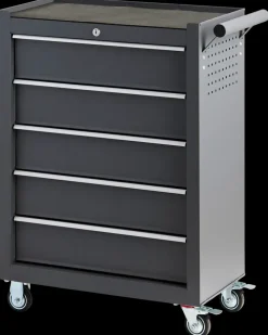 ProBuilder Værktøjsvogn - 5 skuffer| Værktøjskasser|Værkstedsinventar