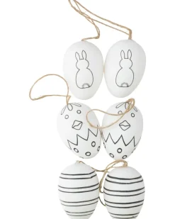 Påskeæg Mal selv 6-pak| Dekoration