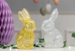 Påskehare i glas - 17,5 cm| Dekoration