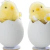 Påskekylling Æggeskal H. 10 cm 2-pak| Dekoration