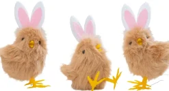 Påskekyllinger H. 9-11 cm - 3 stk| Dekoration