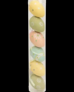 Påskeophæng 6 cm - Pastelfarvede æg| Øvrige Artikler