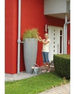 Regnvandstønde med planteskål 300 L| Regnvandsbeholdere