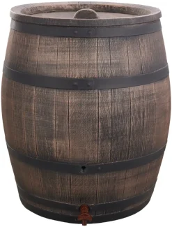 Regnvandstønde trælook med hane 240 L| Regnvandsbeholdere