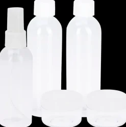 Rejsesæt - 5 plastbeholdere| Rejseartikler