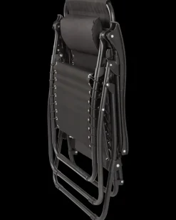 Relax stol sort med fodstøtte| Solvogne