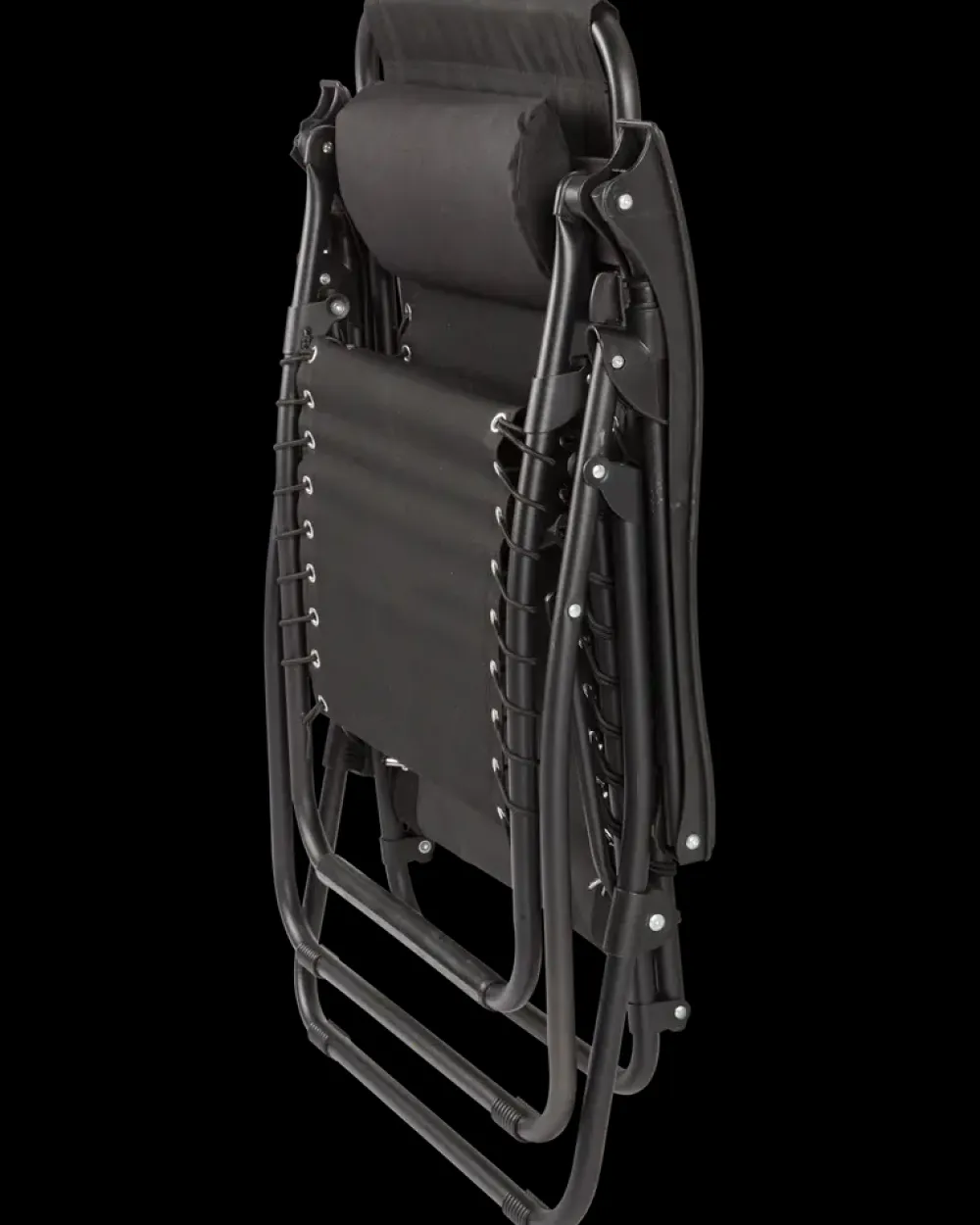 Relax stol sort med fodstøtte| Solvogne