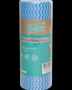 Clean Action Rengøringsklud på rulle| Rengøringsartikler
