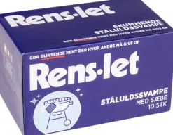 Rens-Let Ståluldsvamp 10-pak| Rengøringsartikler
