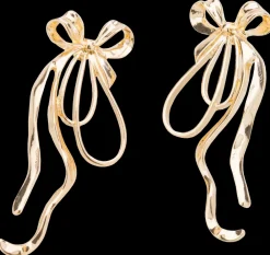 Øreringe stor sløjfe - guld| Smykker & Hårpynt