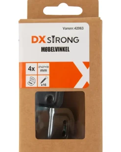 DXstrong Riglejern 27 x 30 x 27 mm 4-pak| Øvrige Monteringsbeslag