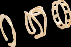 Ring 3 stk. - guld| Smykker & Hårpynt