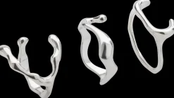 Ring bølget 3 stk. - sølv| Smykker & Hårpynt