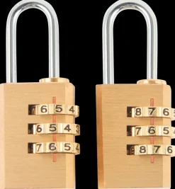 Rockfort Hængelås med kode 20 mm 2-pak 3 cifre| Hængelåse
