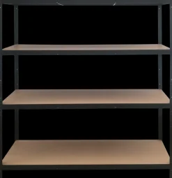 Rockfort Stålreol 4 hylder 180 x 160 x 60 cm| Stålreoler