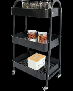 SJÖBO Rullebord med 3 hylder| Øvrige Møbler